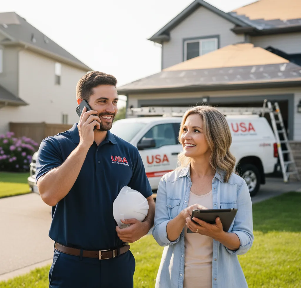 USA Roof Repair Experts customer support in Cable